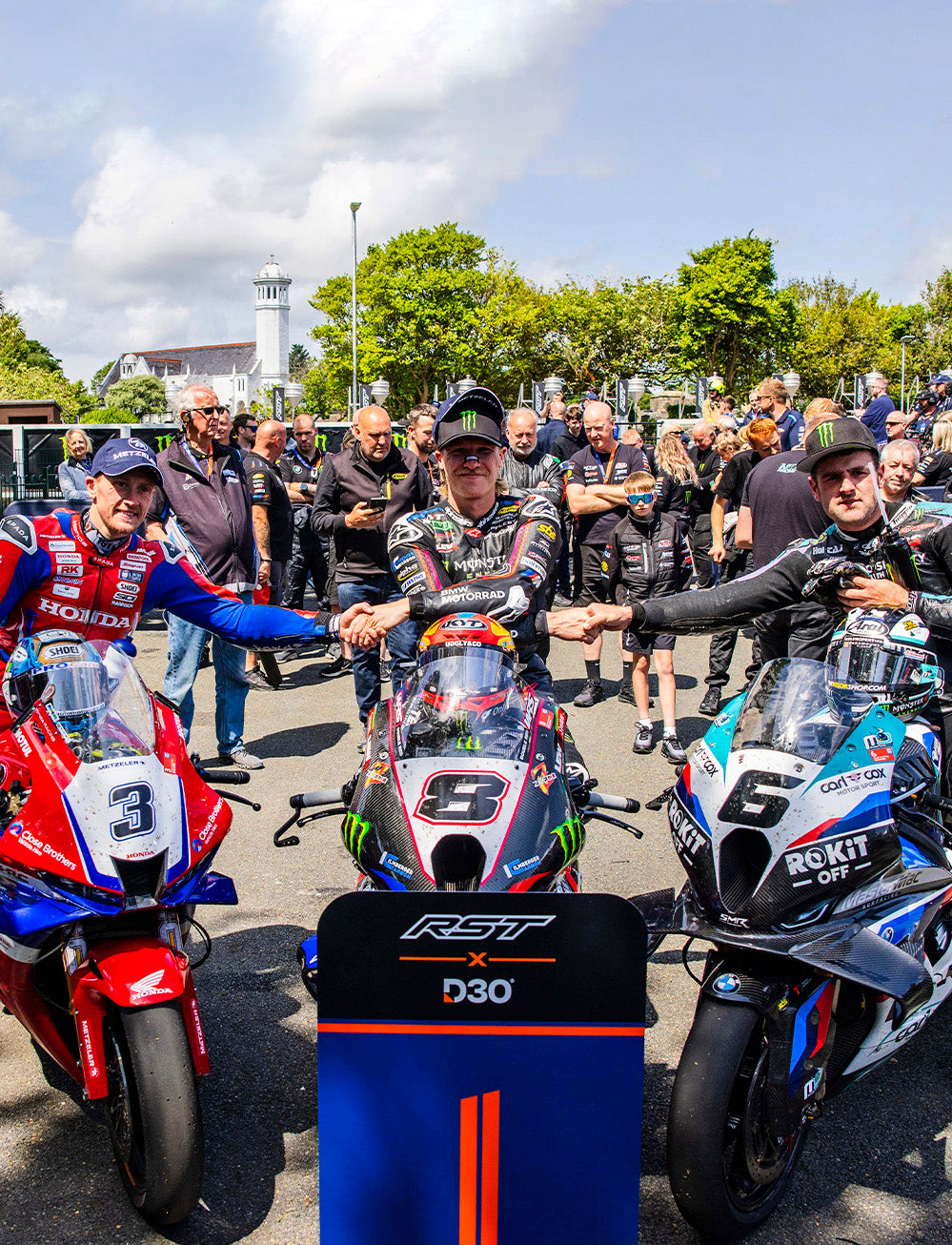 Isle of Man TT Races 2025 RST X D3O Superbike TT Race Winners Enclosure Boards (set of three)